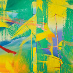Gerard Richter's painting Gelbrün (Yellow-Green) from 1982