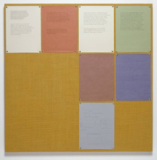 Liam Gillick's Pinboard Prototype 1 (Milan House Project) from 1993
