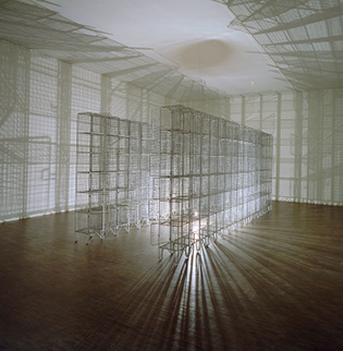Mona Hatoum's installation Light Sentence from 1992
