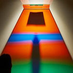 Christian Sampson's Color Light Projection installation at The Works, Sarasota, FL.
