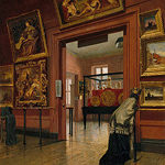 Frank Waller (1842-1923) - Interior View of The Metropolitan Museum of Art when in Fourteenth Street (1881 The Metropolitan Museum of Art)