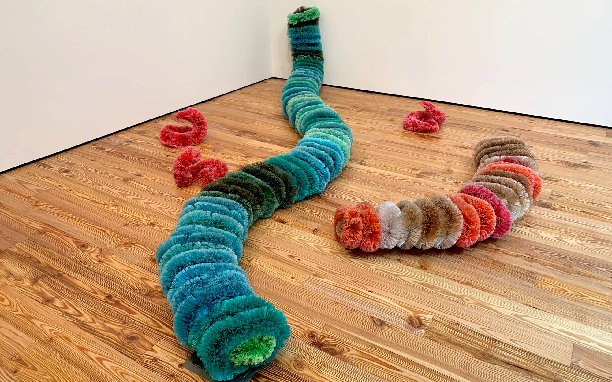 Pino Pascali's Bachi de Setola are acrylic bristle brushes on metal supports