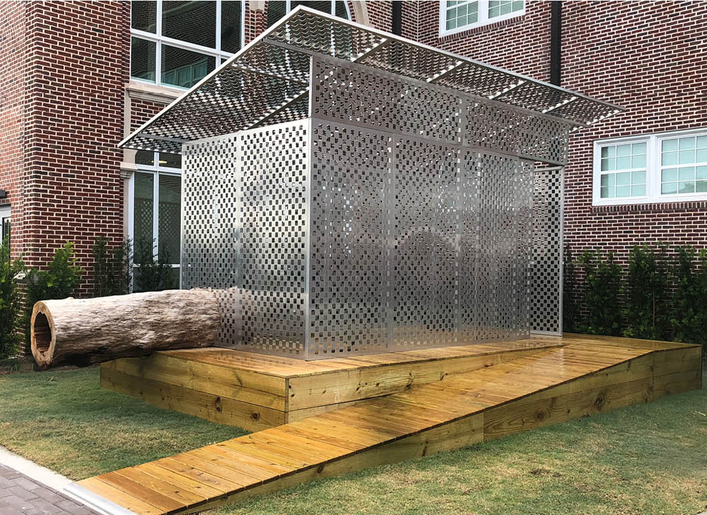 JPW3's Zen Jail is a site specific art installation in the courtyard