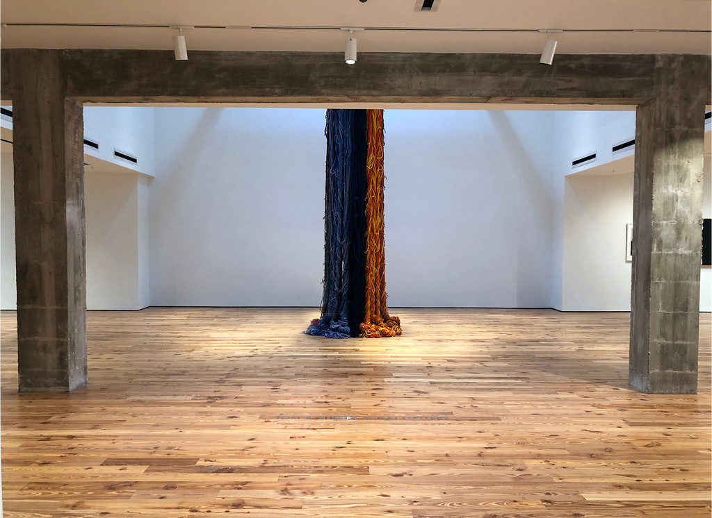 Sheila Hicks' The Questioning Column (2016/2019)