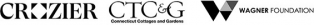 logos Crozier, Connecticut Cottages & Gardens, and Wagner Foundation logos